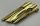 32189 Chrome Gold Technic, Panel Fairing # 4 Large Long, Large Holes, Side B or 22973, 41348 Custom Chromed by BUBUL