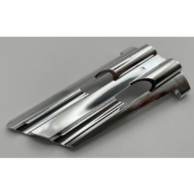   32189 Chrome Silver Technic, Panel Fairing # 4 Large Long, Large Holes, Side B or 22973, 41348 Custom Chromed by BUBUL