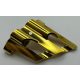 32190 Chrome Gold Technic, Panel Fairing # 1 Large Short, Large Holes, Side A or 22749, 41349 Custom Chromed by BUBUL