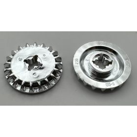   32198 Chrome Silver Technic, Gear 20 Tooth Bevel  Custom Chromed by BUBUL