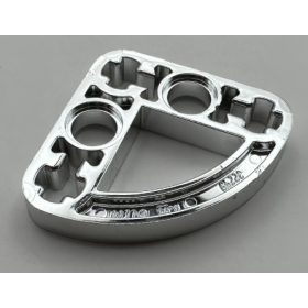   Chrome Silver Technic, Liftarm 3 x 3 L-Shape with Quarter Ellipse Thin  32249 Custom Chromed by BUBUL
