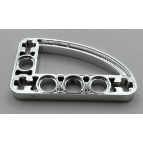   32250 Chrome Silver Technic, Liftarm 3 x 5 L-Shape with Quarter Ellipse Thin  Custom Chromed by BUBUL