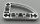 32250 Chrome Silver Technic, Liftarm 3 x 5 L-Shape with Quarter Ellipse Thin  Custom Chromed by BUBUL