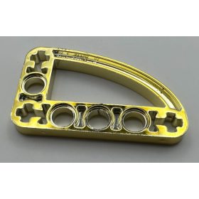   32250 Chrome gold Technic, Liftarm 3 x 5 L-Shape with Quarter Ellipse Thin  Custom Chromed by BUBUL