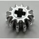 32270 Chrome Silver Technic, Gear 12 Tooth Double Bevel Custom chromed by BUBUL
