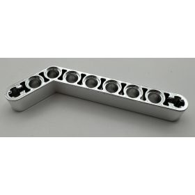   Chrome Silver Technic, Liftarm 1 x 9 Bent (7 - 3) Thick   32271  Custom Chromed by BUBUL