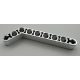 Chrome Silver Technic, Liftarm 1 x 9 Bent (7 - 3) Thick   32271  Custom Chromed by BUBUL