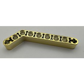   32271 Chrome Gold Technic, Liftarm 1 x 9 Bent (7 - 3) Thick   32271  Custom Chromed by BUBUL