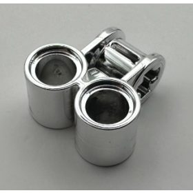   32291, 42163 | Chrome Silver Technic, Axle and Pin Connector Perpendicular Double | Custom Chromed by BUBUL