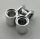 32291, 42163 | Chrome Silver Technic, Axle and Pin Connector Perpendicular Double | Custom Chromed by BUBUL