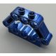 32333_BLUE Chrome BLUE Technic, Pin Connector Block 1 x 5 x 3  Part: 32333  Custom Chromed by Bubul