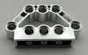 32333 Chrome Silver Technic, Pin Connector Block 1 x 5 x 3  Part: 32333  Custom Chromed by Bubul