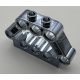 32333 Chrome TITAN Black Technic, Pin Connector Block 1 x 5 x 3 Custom Chromed by BUBUL