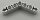 32348 Chrome Silver Technic, Liftarm 1 x 7 Bent (4 - 4) Thick  32348 Custom chromed by Bubul