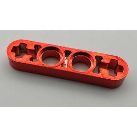   32449 Chrome RED Technic, Liftarm 1 x 4 Thin  Custom Chromed by BUBUL
