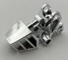 32475 | Chrome Silver Bionicle Foot with Ball Joint Socket 3 x 6 x 2 1/3 | Custom Chromed by BUBUL