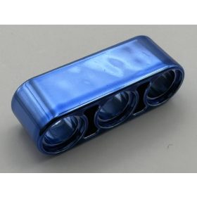   32523 Chrome BLUE Technic, Liftarm 1 x 3 Thick  32523 Custom chromed by Bubul