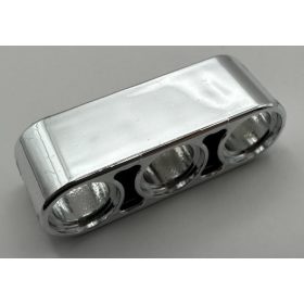   32523_S Chrome Silver Technic, Liftarm 1 x 3 Thick  32523 Custom chromed by Bubul