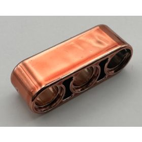   32523 Chrome Copper Technic, Liftarm 1 x 3 Thick  32523 Custom chromed by Bubul