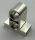 32530 Chrome Silver Technic, Pin Connector Plate 1 x 2 x 1 2/3 with 2 Holes (Double on Top)  Custom Chromed by BUBUL