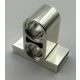 32530 Chrome Silver Technic, Pin Connector Plate 1 x 2 x 1 2/3 with 2 Holes (Double on Top)  Custom Chromed by BUBUL