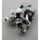 32553 | Chrome Silver Bionicle Head Connector Block 3 x 4 x 1 2/3 | Custom Chromed by BUBUL
