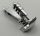 32560 | Chrome Silver Bionicle Foot Wedge 3 x 7 x 3 | Custom Chromed by BUBUL