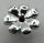 32606 | Chrome Silver Friends Accessories Flower with 7 Thick Petals and Pin | Custom Chromed by BUBUL