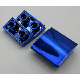   32803 Chrome BLUE Slope, Curved 2 x 2 Inverted Custom Chromed by BUBUL