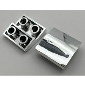   32803 Chrome Silver Slope, Curved 2 x 2 Inverted Custom Chromed by BUBUL