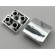 32803 Chrome Silver Slope, Curved 2 x 2 Inverted Custom Chromed by BUBUL