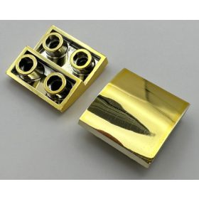   32803 Chrome Gold Slope, Curved 2 x 2 Inverted Custom Chromed by BUBUL