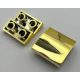 32803 Chrome Gold Slope, Curved 2 x 2 Inverted Custom Chromed by BUBUL