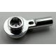 32828 | Chrome Silver Bar 1L with 1 x 1 Round Plate with Hollow Stud | Custom Chromed by BUBUL