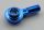 32828 | Chrome Blue Bar 1L with 1 x 1 Round Plate with Hollow Stud | Custom Chromed by BUBUL