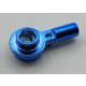 32828 | Chrome Blue Bar 1L with 1 x 1 Round Plate with Hollow Stud | Custom Chromed by BUBUL