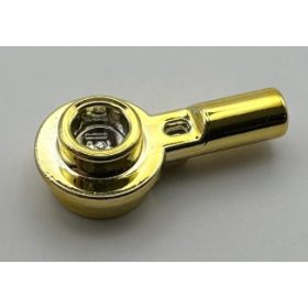   32828 | Chrome Gold Bar 1L with 1 x 1 Round Plate with Hollow Stud | Custom Chromed by BUBUL