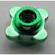 33291 Chrome Green Plate, Round 1 x 1 with Flower Edgepart;  33291 or 28573 Custom Chromed by BUBUL