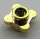 33291 Chrome Gold Plate, Round 1 x 1 with Flower Edge (4 Knobs) Part: 33291 or 28573 Custom Chromed by Bubul