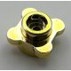 33291 Chrome Gold Plate, Round 1 x 1 with Flower Edge (4 Knobs) Part: 33291 or 28573 Custom Chromed by Bubul