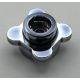 33291 Chrome Titan Plate, Round 1 x 1 with Flower Edge  33291 or 28573 Custom Chromed by BUBUL