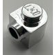 3386 | Chrome Silver Brick, Round 1 x 1 x 2/3 Half Circle Extended with Stud on Side | Custom Chromed by BUBUL