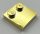 33909 | Chrome Gold Tile, Modified 2 x 2 with Studs on Edge | Custom Chromed by BUBUL