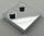33909 | Chrome Silver Tile, Modified 2 x 2 with Studs on Edge | Custom Chromed by BUBUL