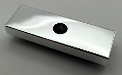 35459 | Chrome Silver Tile, Modified 1 x 3 Inverted with Hole | Custom Chromed by BUBUL