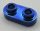 35480 Chrome Blue Plate, Modified 1 x 2 Rounded with 2 Open Studs 35480  Custom Chromed by BUBUL