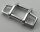 35654 | Chrome Silver Bar 1 x 4 x 1 2/3 (Grille Guard / Push Bumper) | Custom Chromed by Bubul