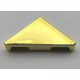 35787 Chrome Gold Tile, Modified 2 x 2 Triangular Custom Chromed by BUBUL