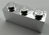 3622, 45505 | Chrome Silver Brick 1 x 3 | Custom Chromed by BUBUL