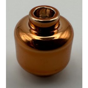   3626 | Chrome Copper Minifig, - Head (Plain) - Hollow Stud | Custom Chromed by BUBUL